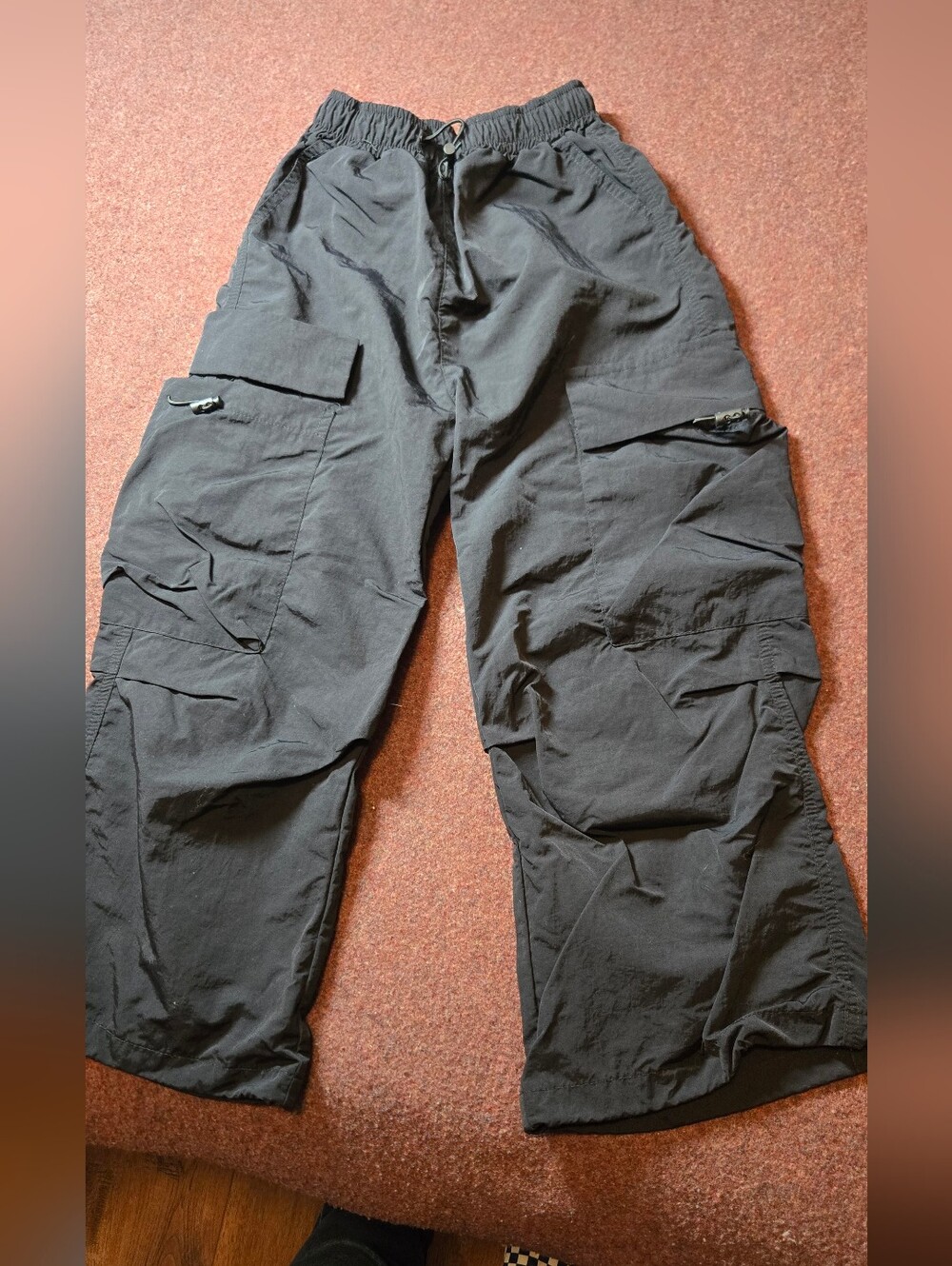 Kids Warm Up Pants Unbranded Used Once Size 6-7 Black